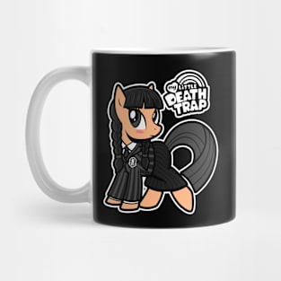 Cute Funny Retro 80's Cartoon Goth Girl Mashup Parody Mug